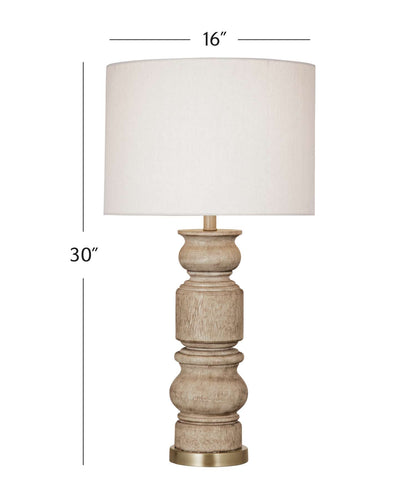 Helford Table Lamp - Dimensional