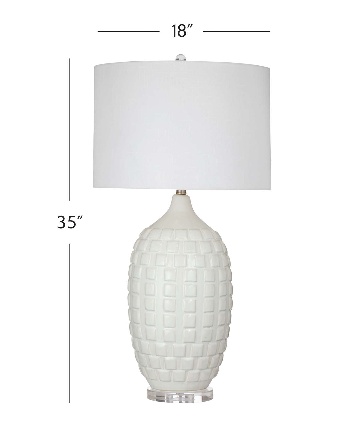 Sesser Table Lamp - Dimensional