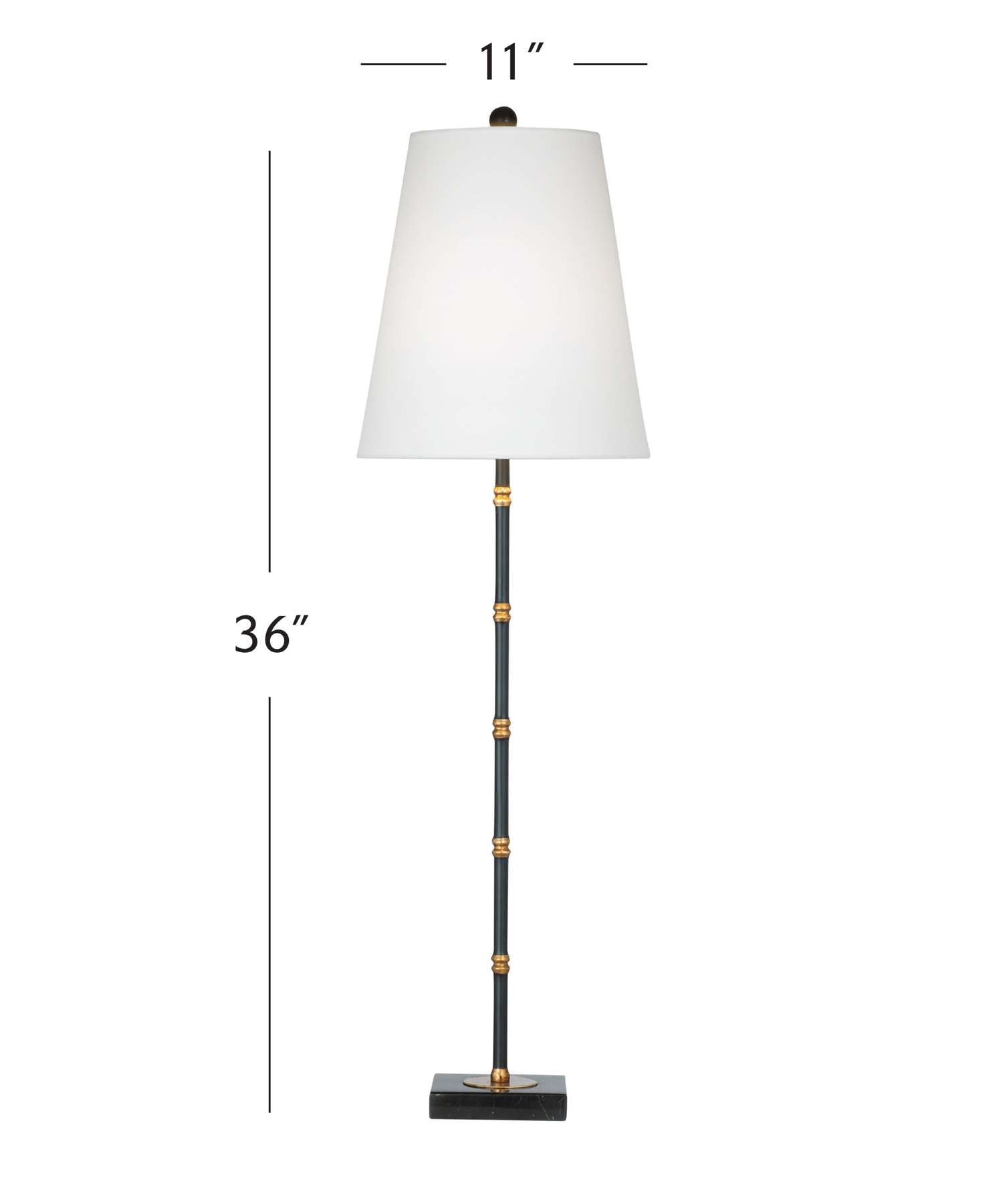 Alamance Table Lamp - Dimensional