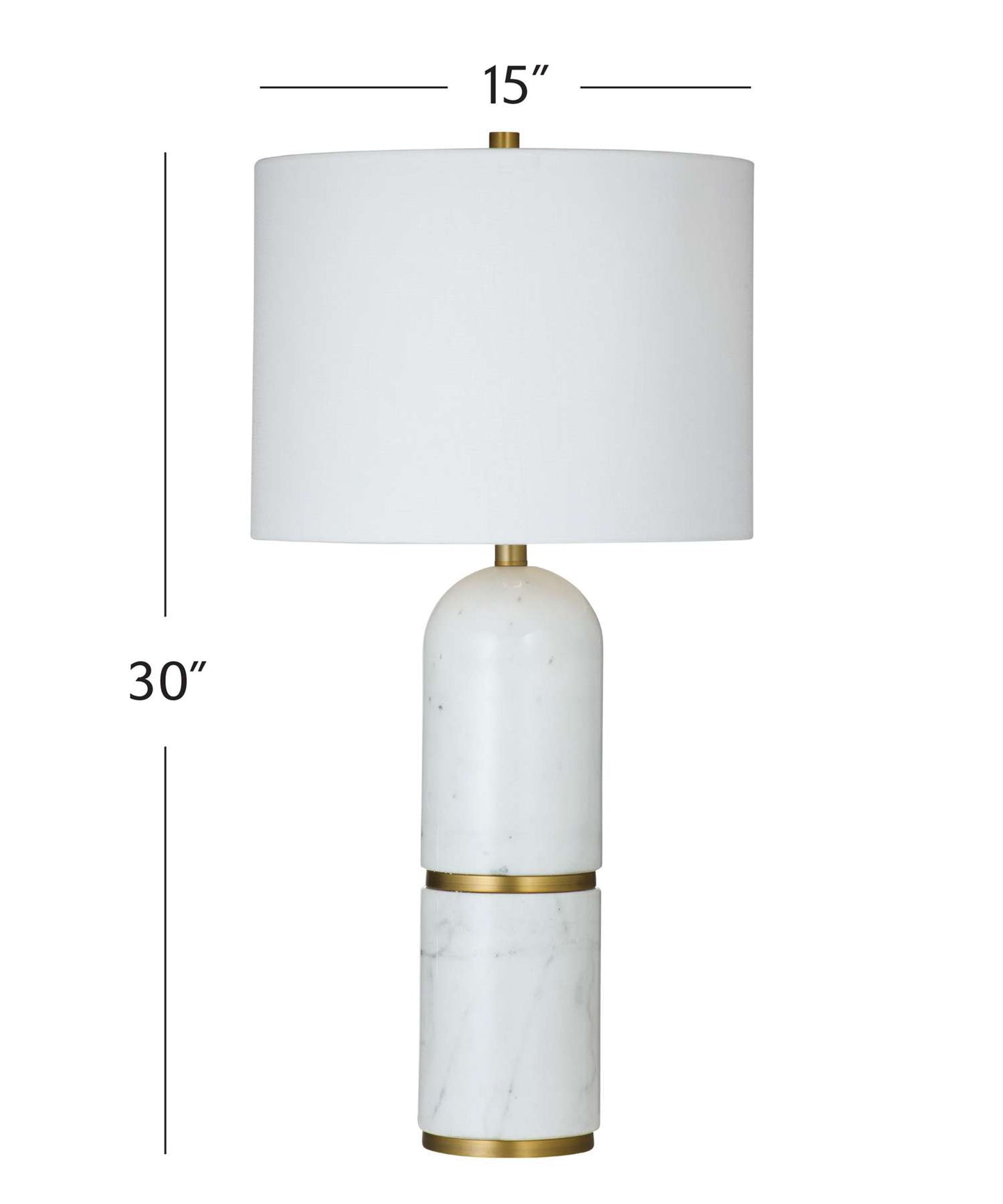 Wake Table Lamp - Dimensional