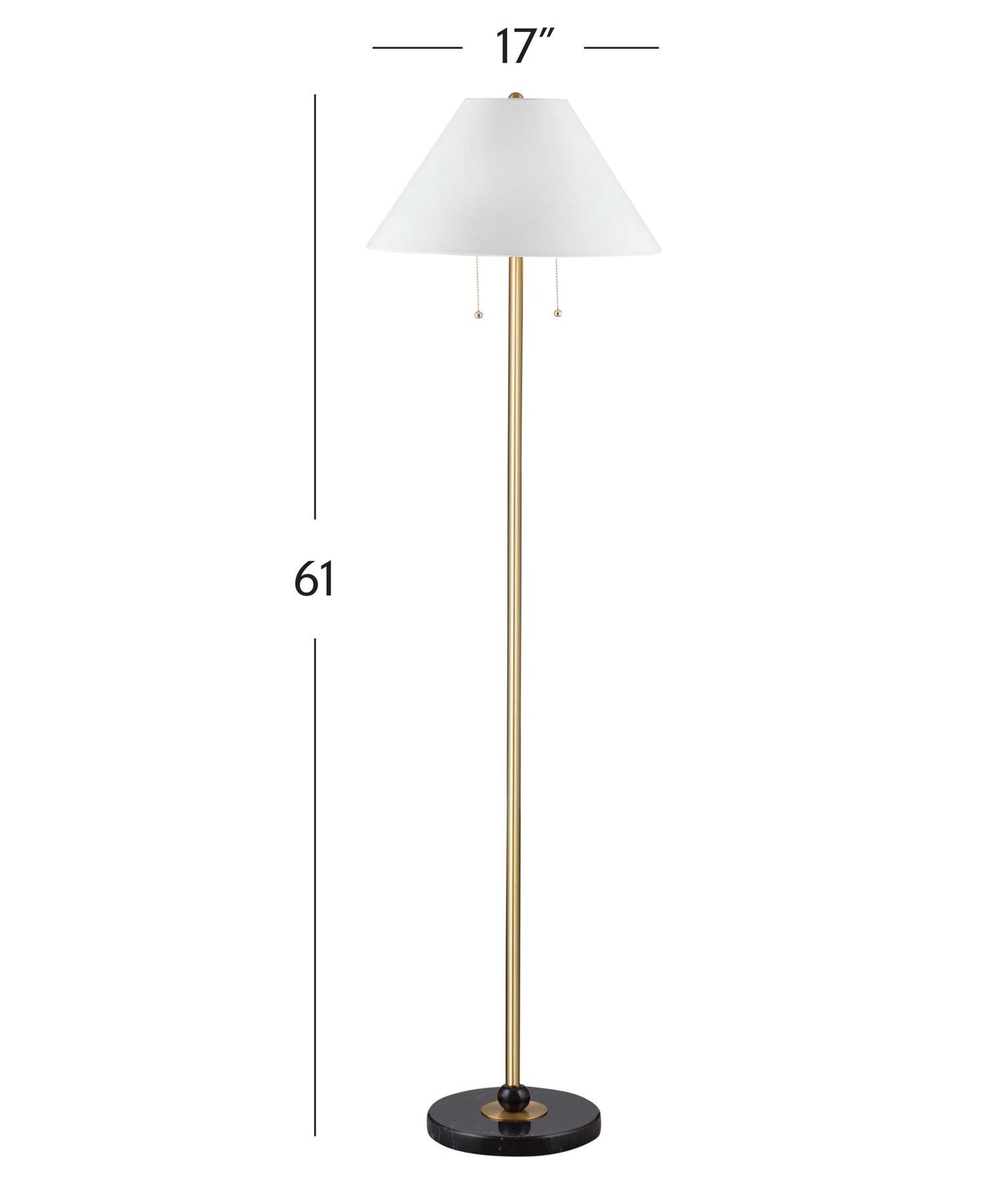 Lenor Floor Lamp - Dimensional