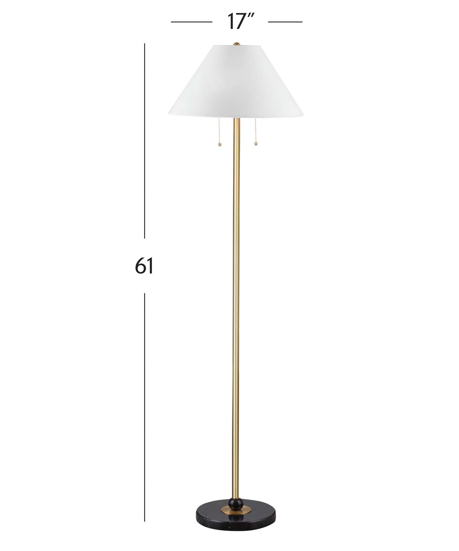 Lenor Floor Lamp - Dimensional