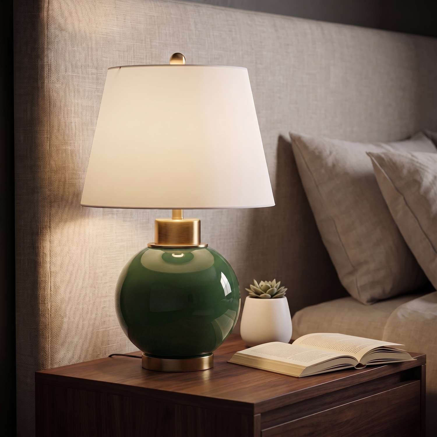 Green Table Lamp - Main