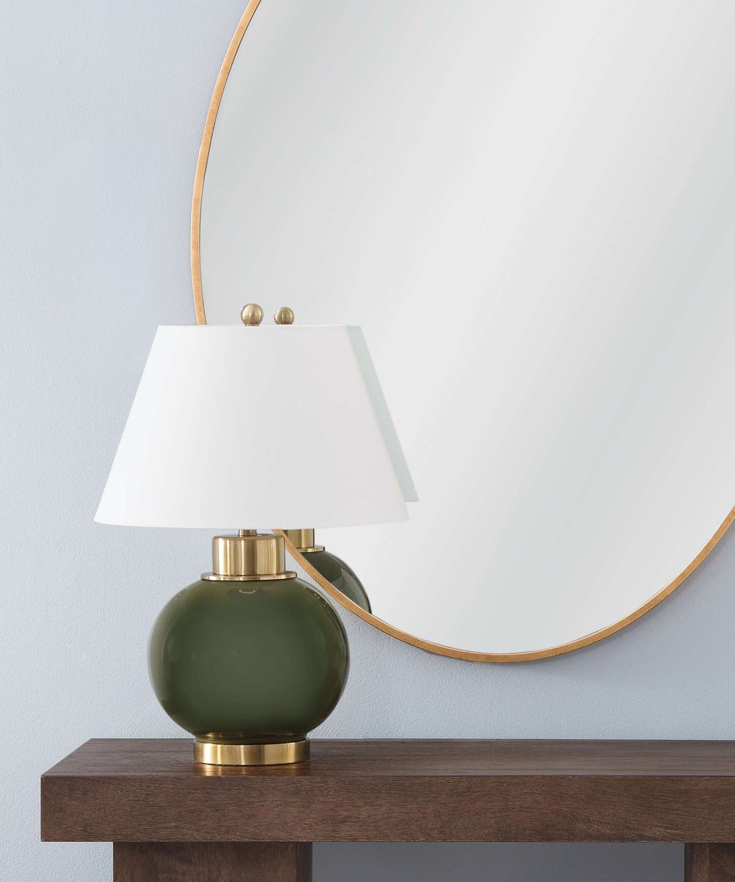 Green Table Lamp - Room Scene