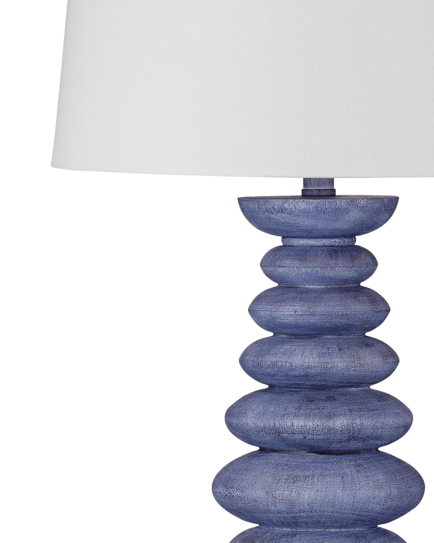 Coastal Blue Sculptural Table Lamp (Set of 2) - Detail