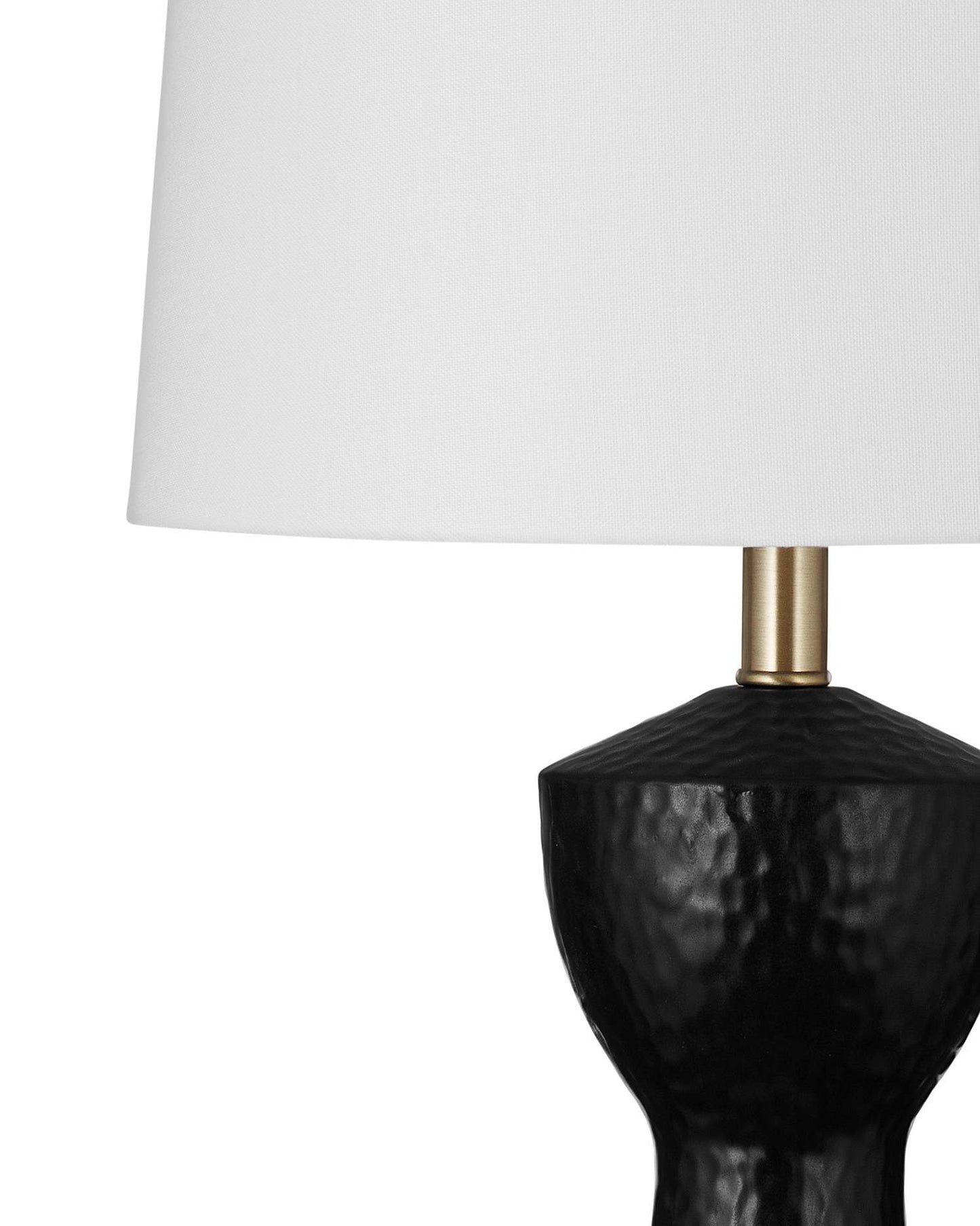 Modern Black Textured Table Lamp (Set of 2) - Detail