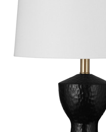Modern Black Textured Table Lamp (Set of 2) - Detail