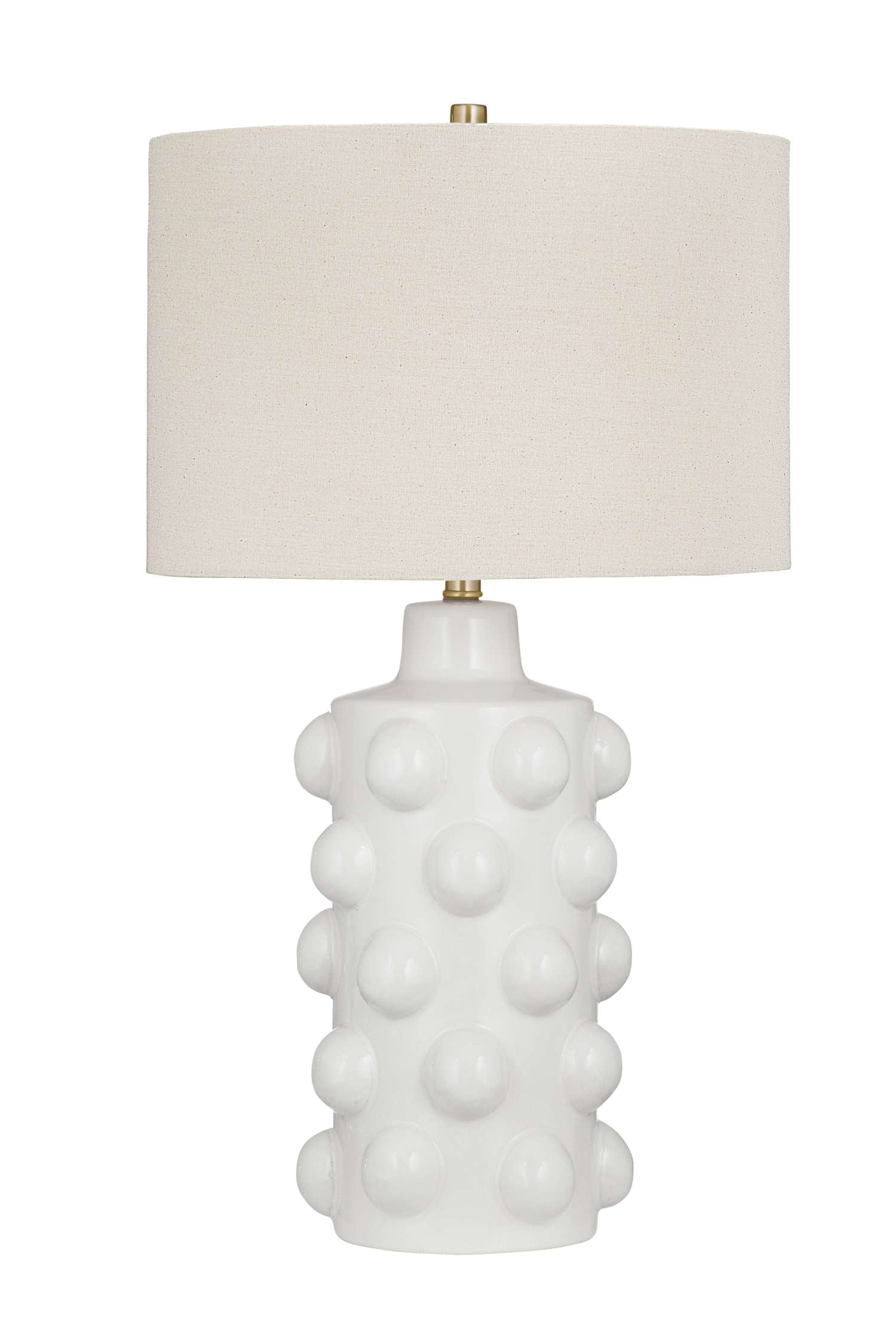 Lynn Table Lamp - White - Straight On