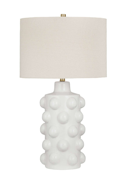 Lynn Table Lamp - White - Straight On