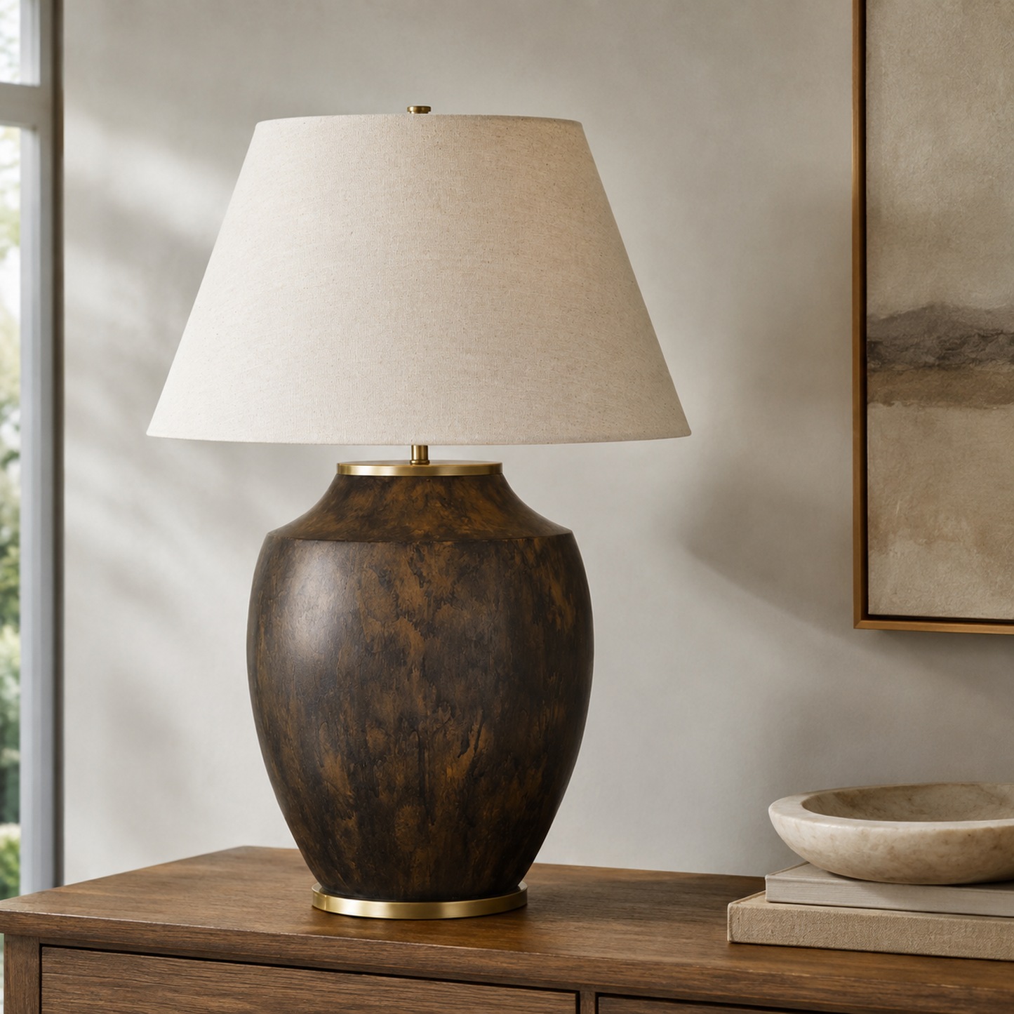 Ashe Table Lamp - Brown - Main