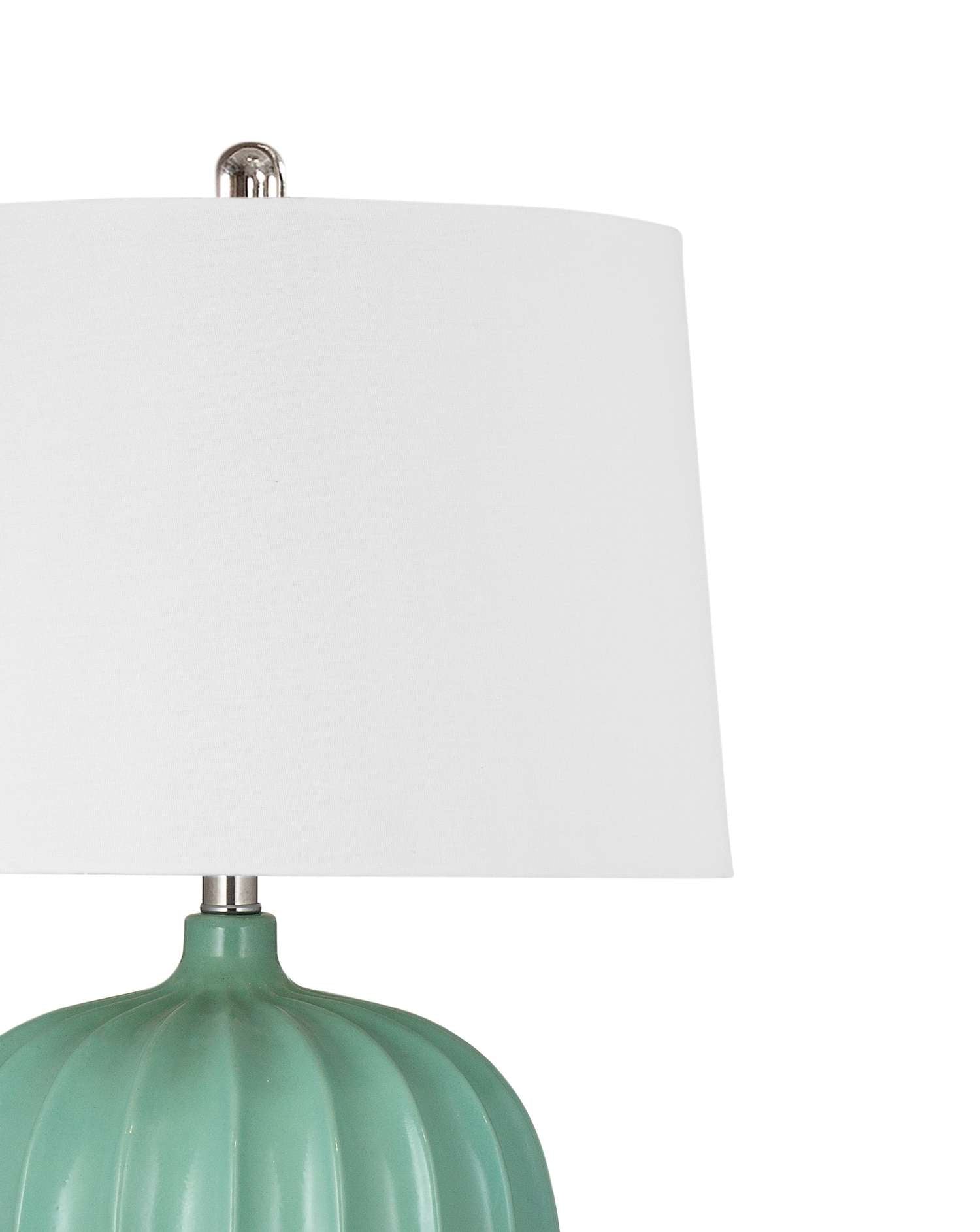 Lotus Seafoam Table Lamp - Detail