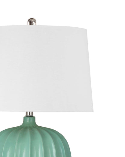 Lotus Seafoam Table Lamp - Detail