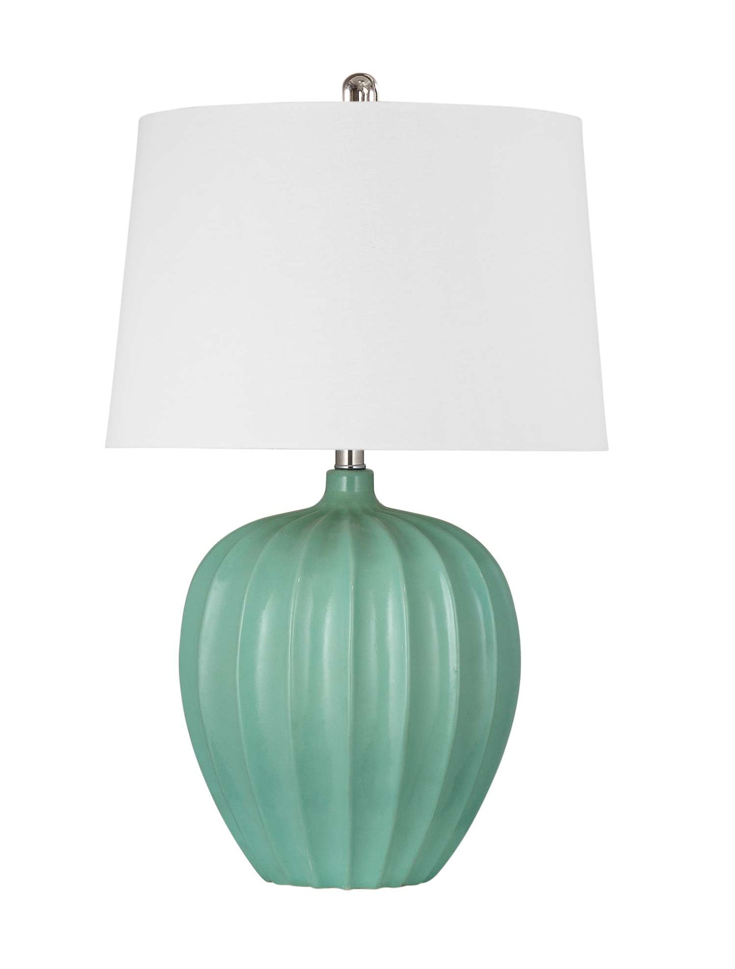 Lotus Seafoam Table Lamp - Straight On