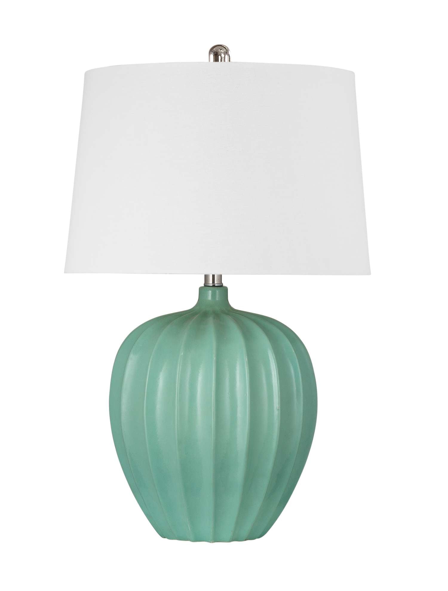 Lotus Seafoam Table Lamp - Straight On