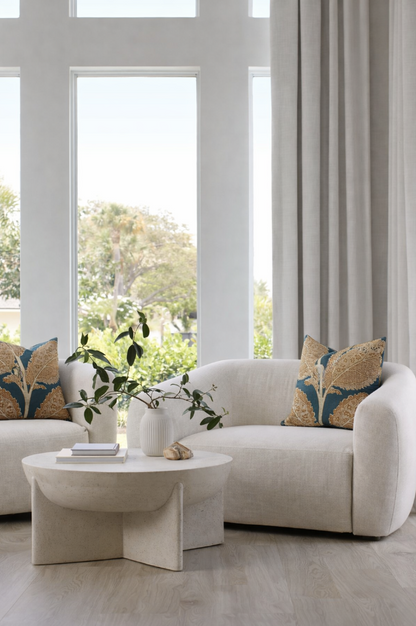 Lacinato Pillow in Ochre + Mineral
