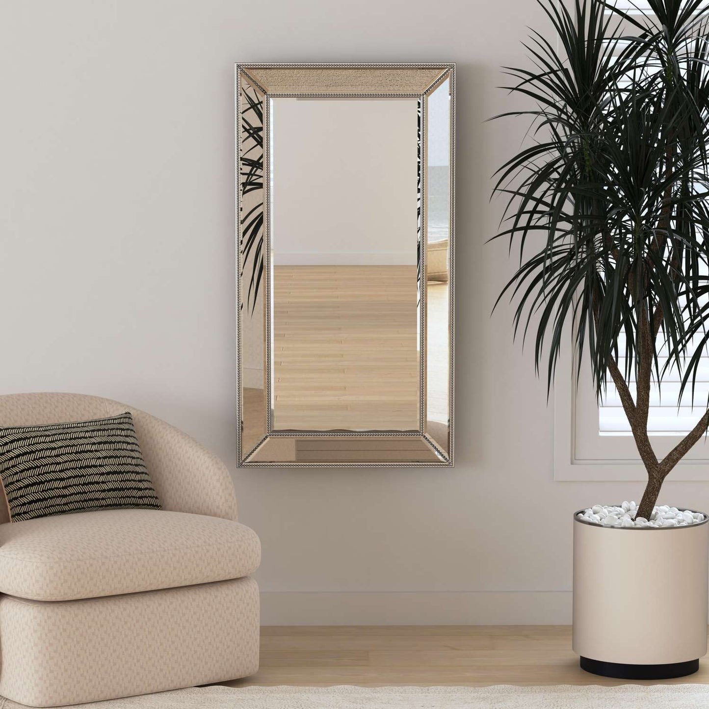 Beaded Wall Mirror - Room Scene