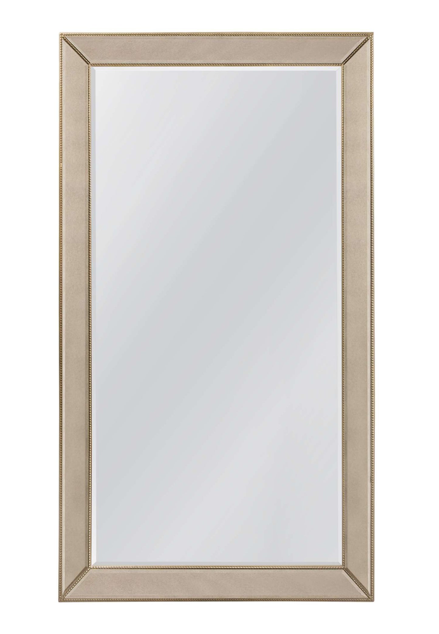 Beaded Leaner Mirror - Gold - Straight On