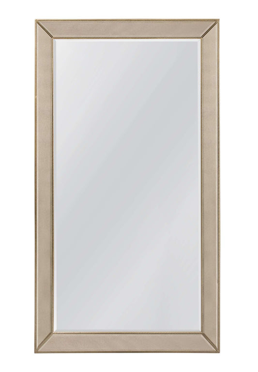 Beaded Leaner Mirror - Gold - Straight On
