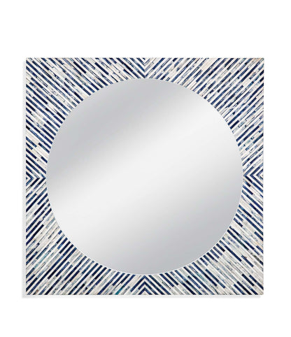 Sunburst Bone Wall Mirror - Straight On