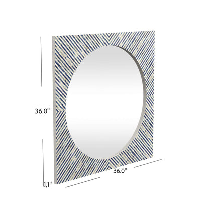Sunburst Bone Wall Mirror - Dimensional