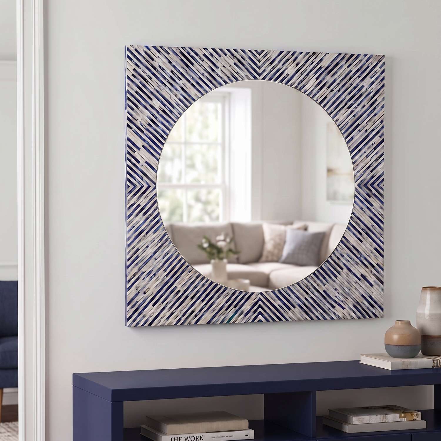 Sunburst Bone Wall Mirror - Main