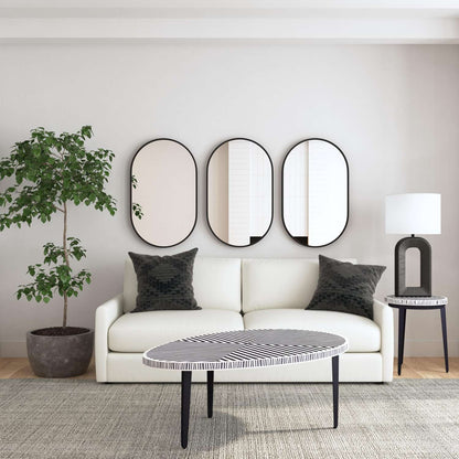 Oval Wall Mirror - Room Scene