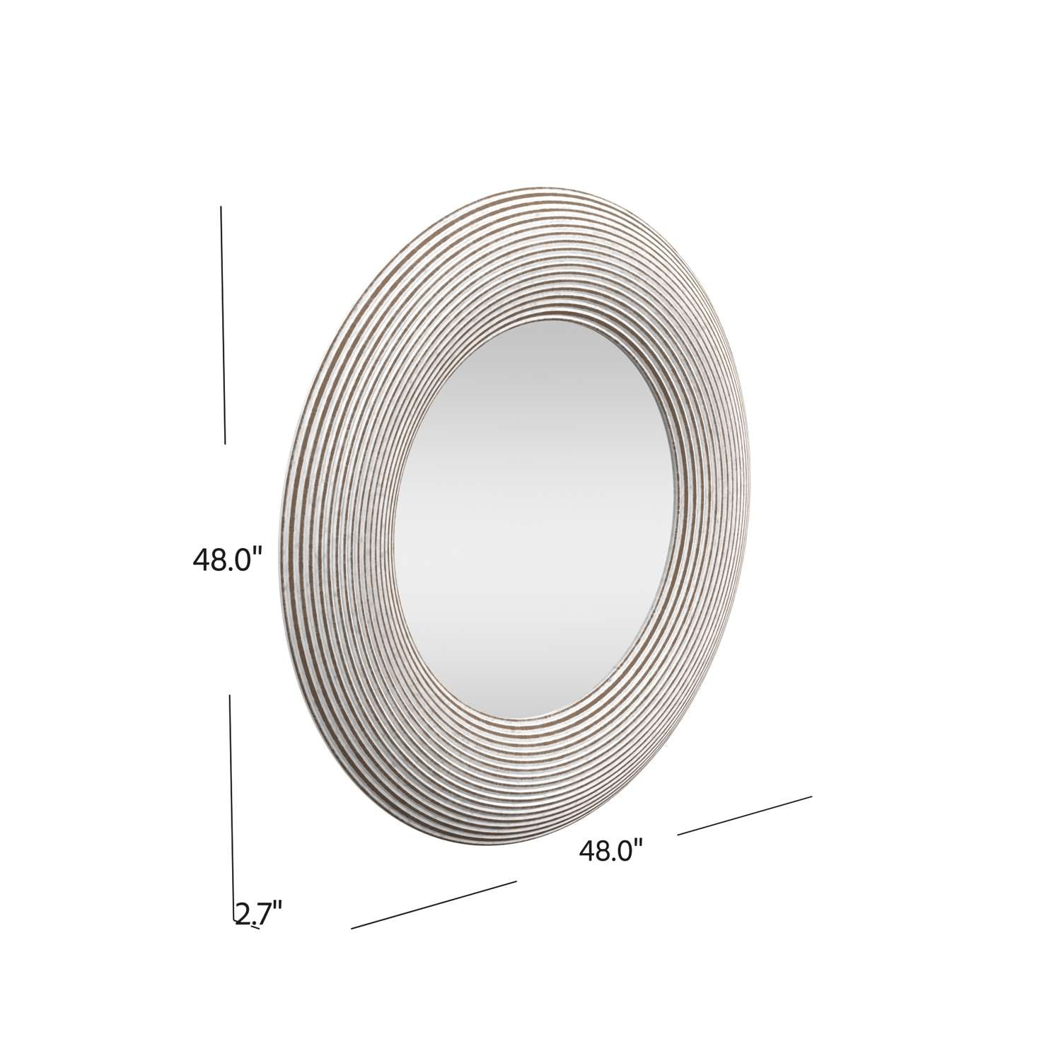Spin Wall Mirror - Dimensional