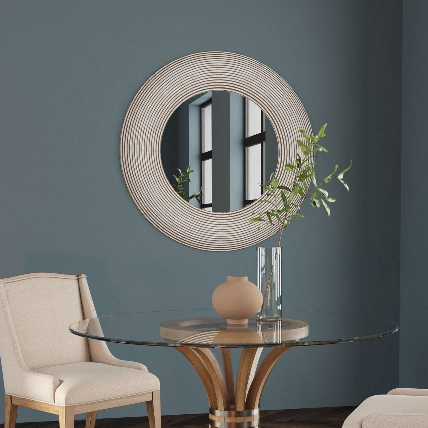Spin Wall Mirror - Room Scene