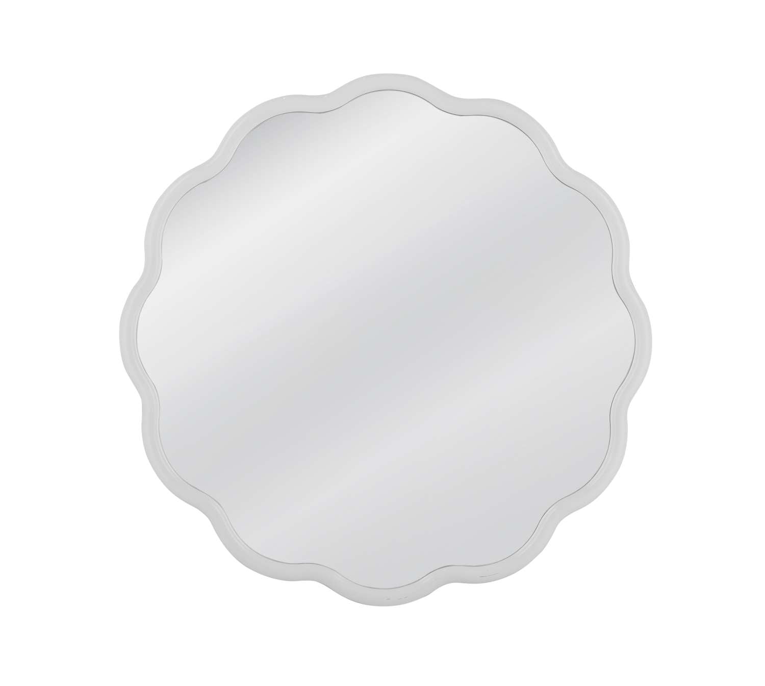 Azalea Wall Mirror - White - Straight On