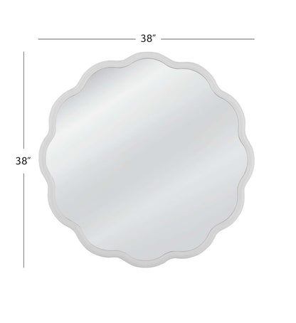 Azalea Wall Mirror - White - Dimensional