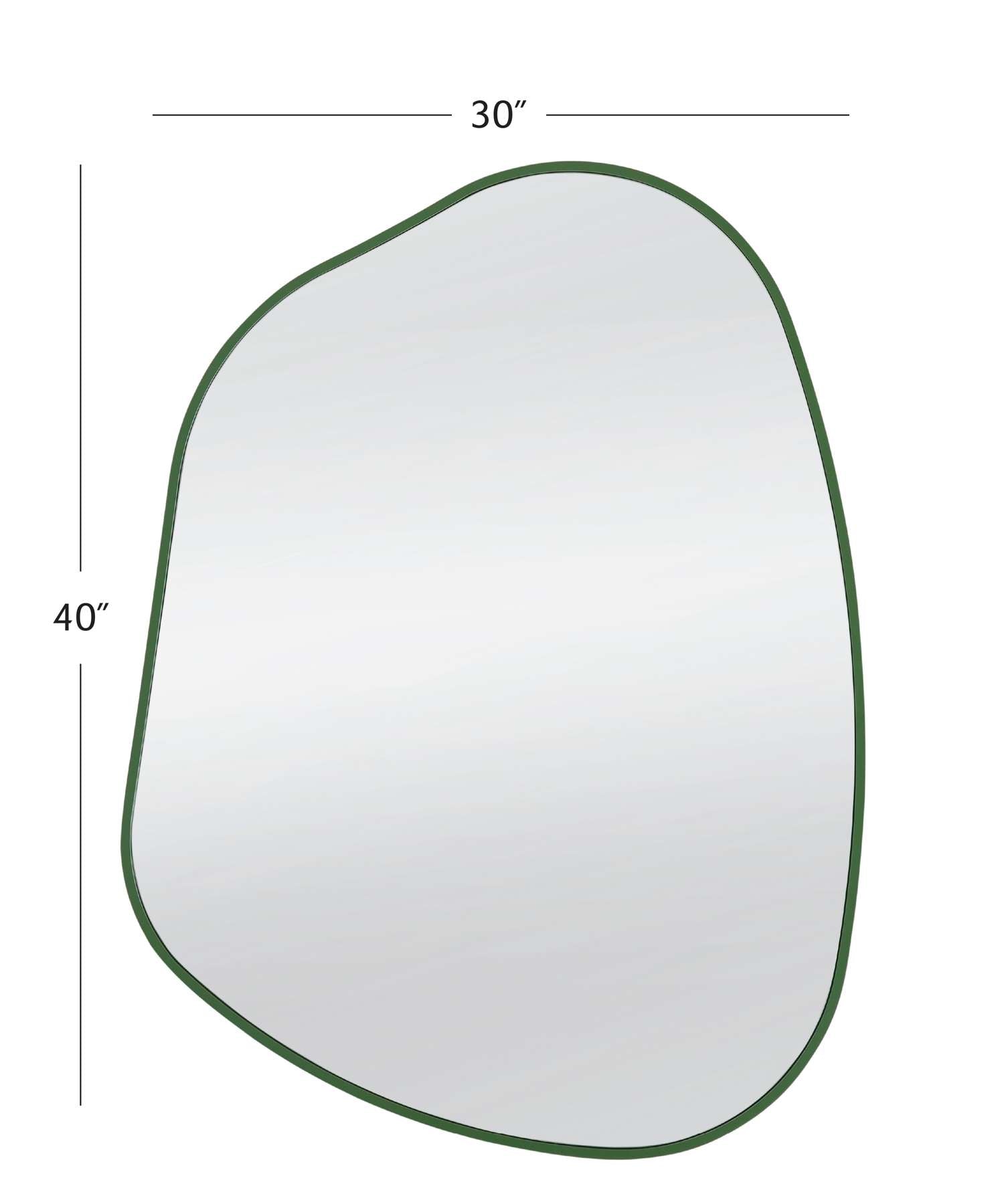 Azalea Wall Mirror - Green - Dimensional