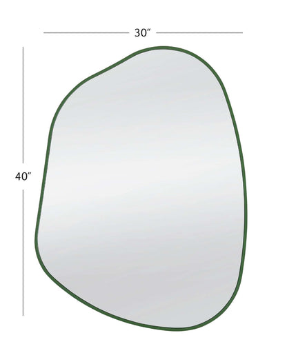 Azalea Wall Mirror - Green - Dimensional