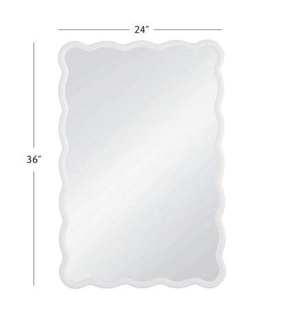 Bryony Rectangular Wall Mirror - Dimensional