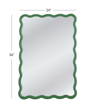 Cassia Rectangular Wall Mirror - Dimensional