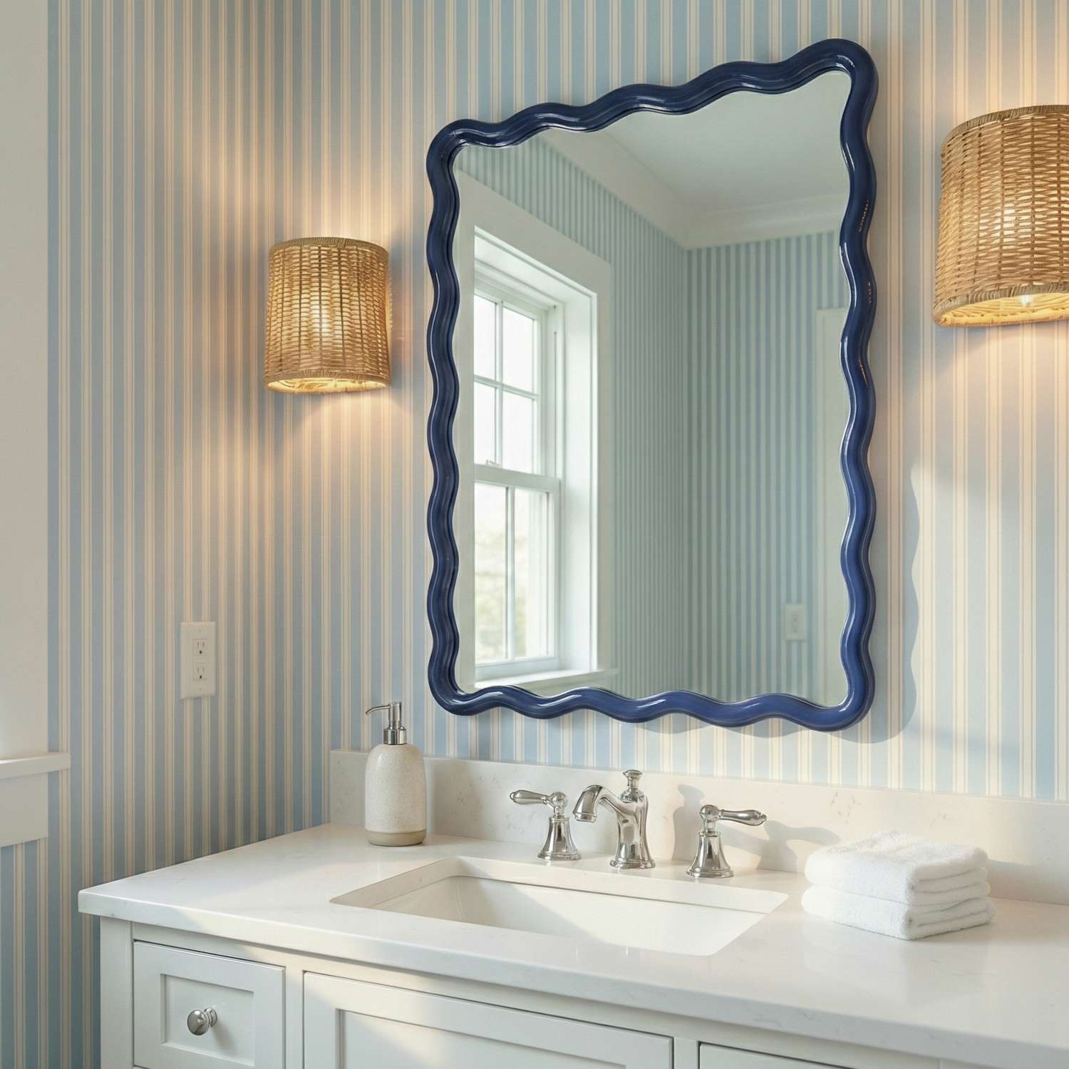 Camellia Rectangular Wall Mirror - Main