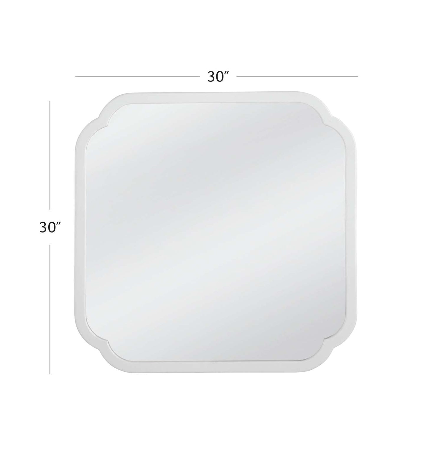 Clover Square Wall Mirror - Dimensional
