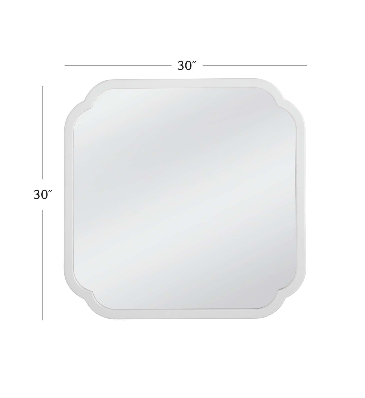 Clover Square Wall Mirror - Dimensional