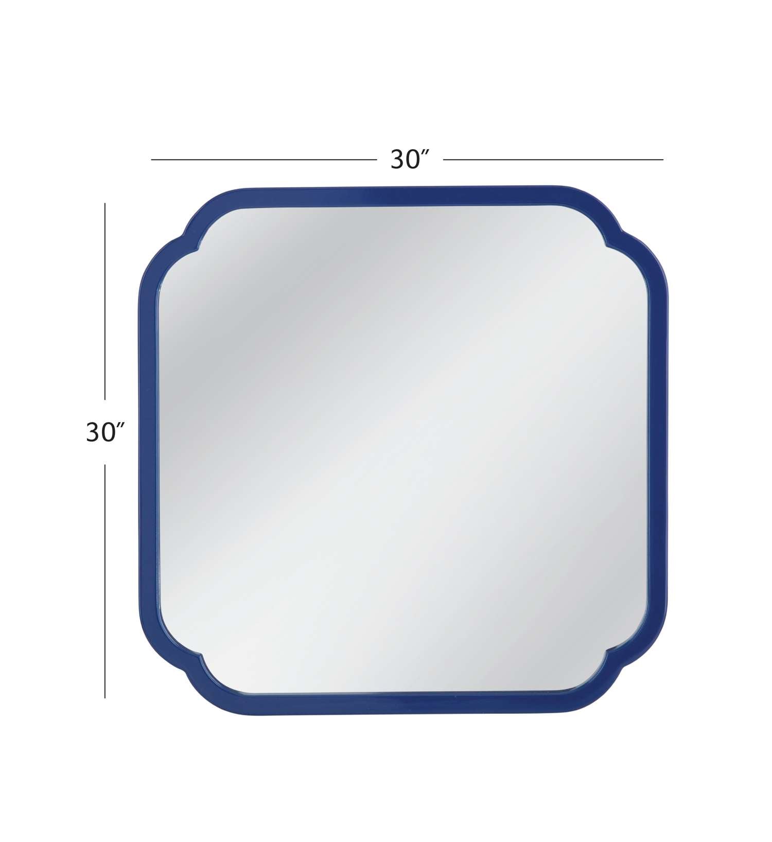Daphne Square Wall Mirror - Dimensional