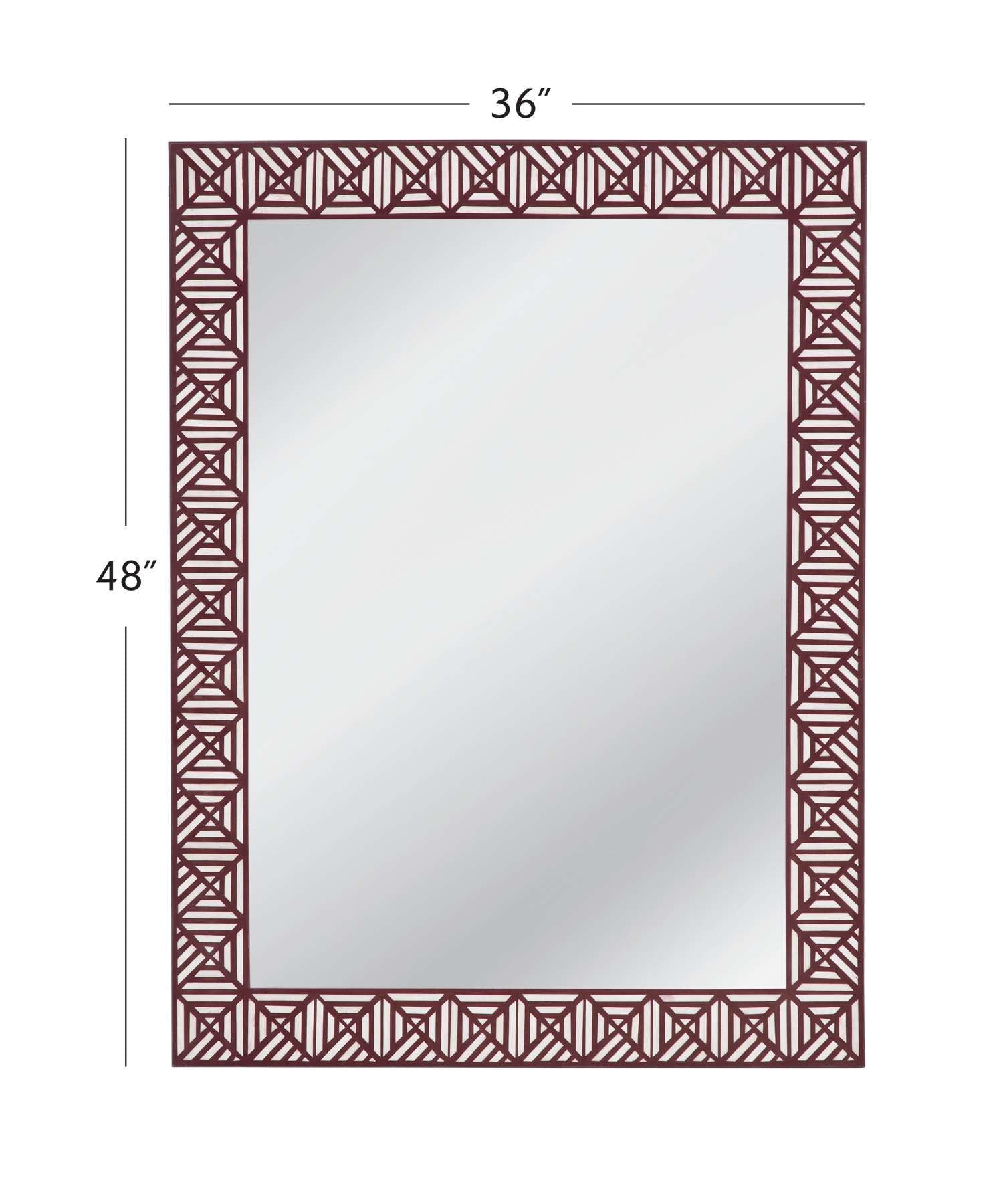 Rouge Wall Mirror - Dimensional