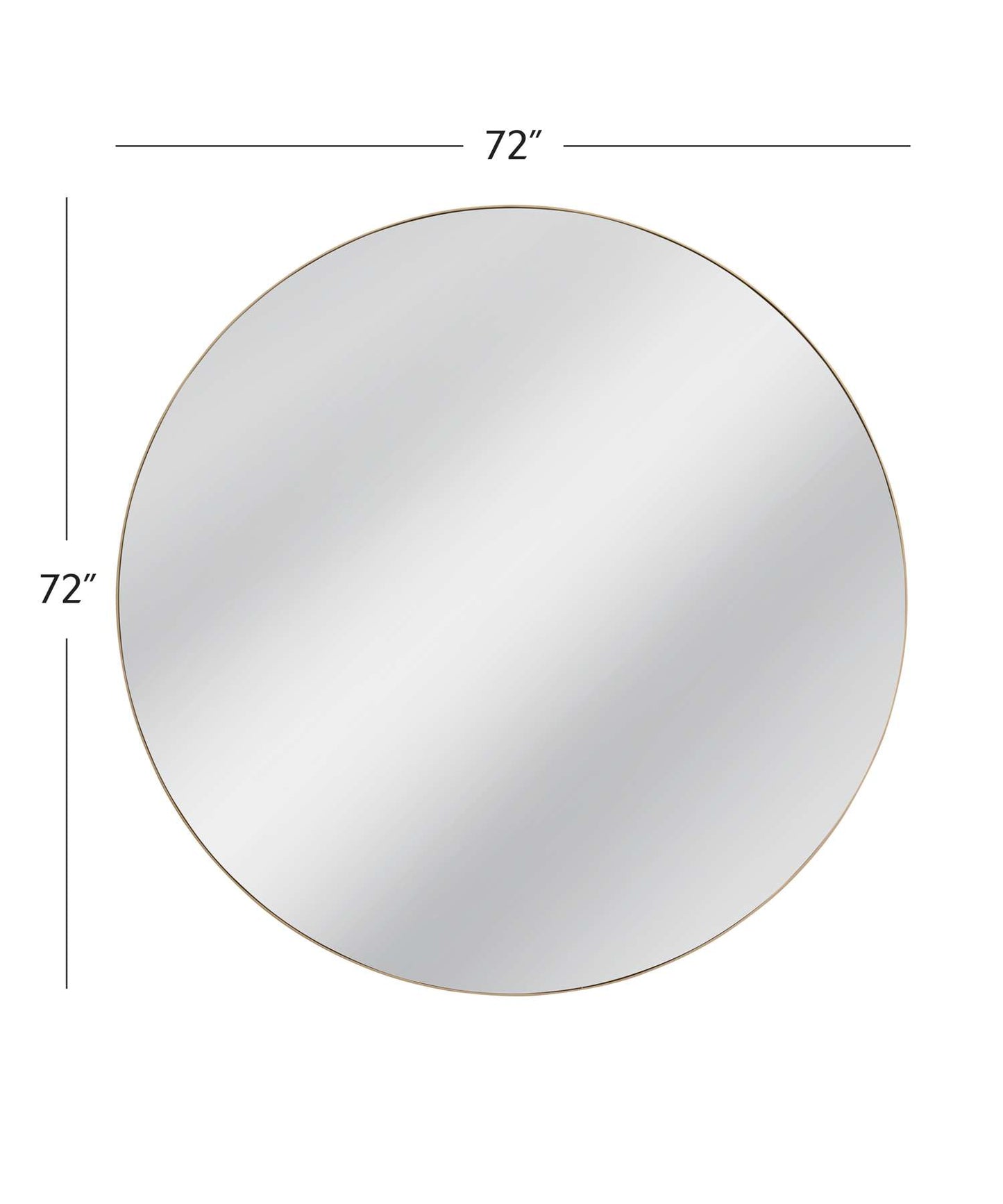 Tucker Wall Mirror - Gold - Dimensional