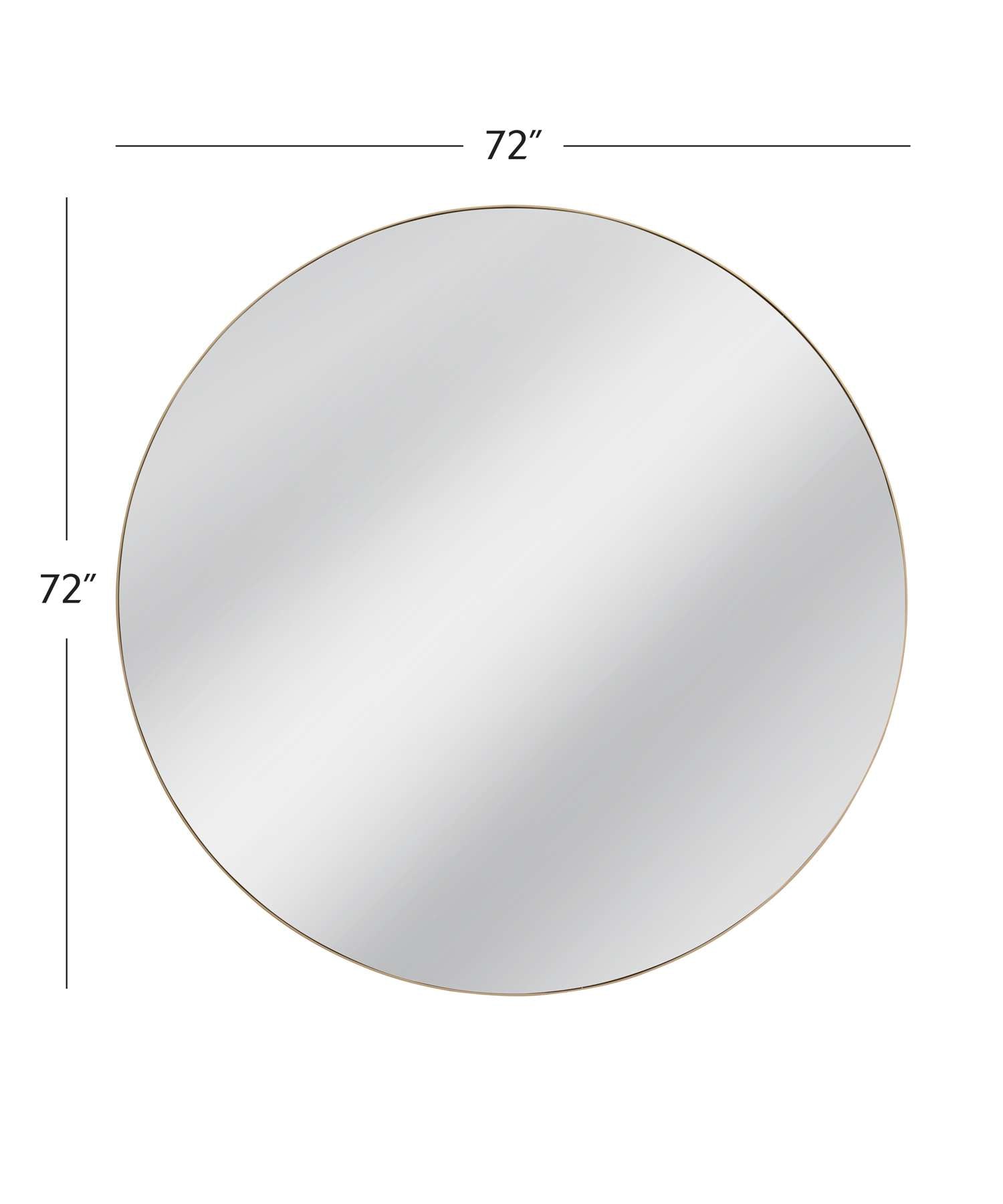 Tucker Wall Mirror - Gold - Dimensional