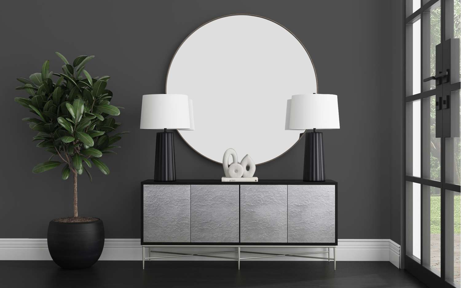 Tucker Wall Mirror - Gold - Room Scene
