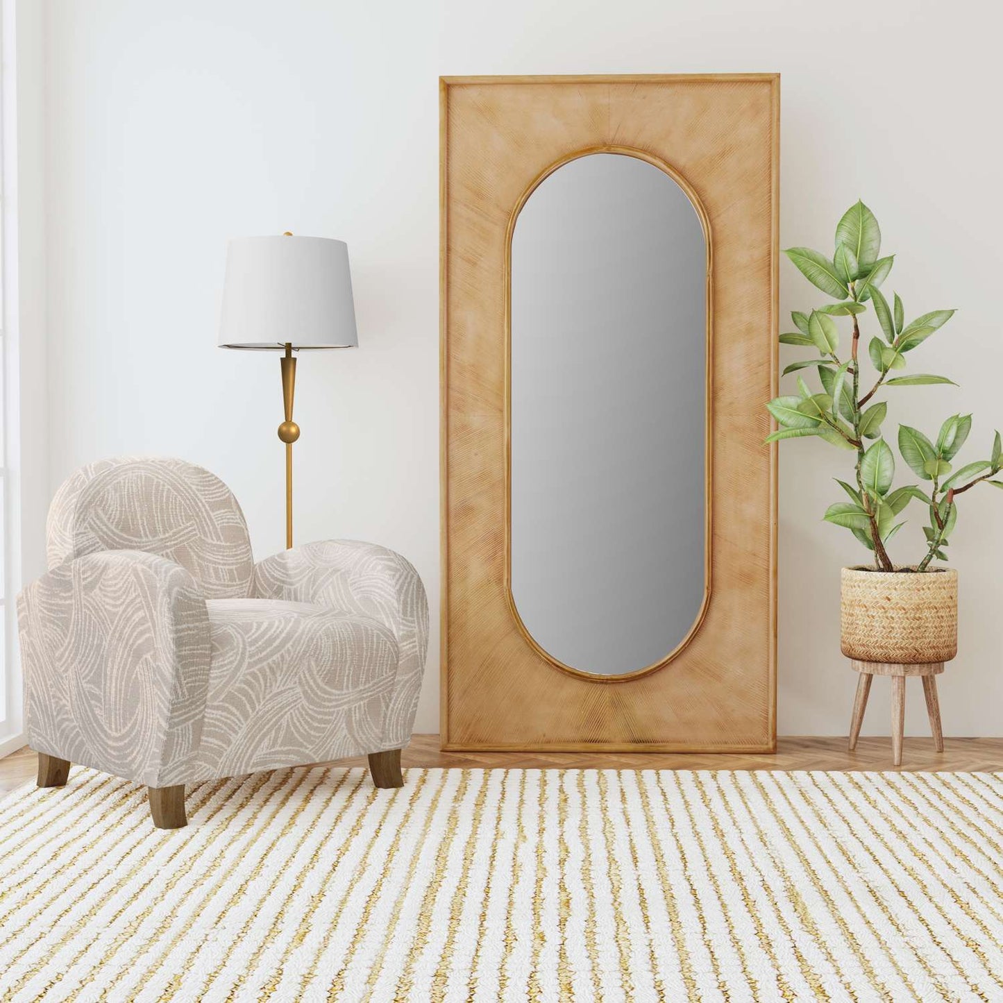 Liam Floor Mirror - Room Scene
