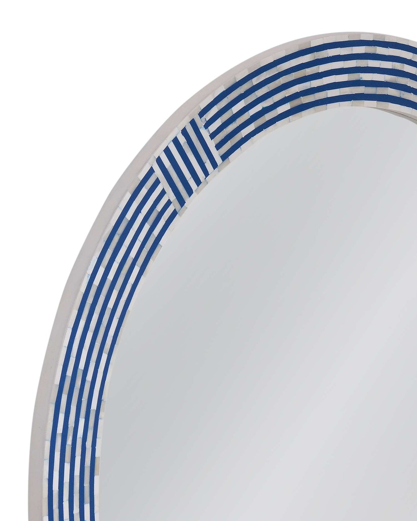 Blue Circle Wall Mirror - Detail