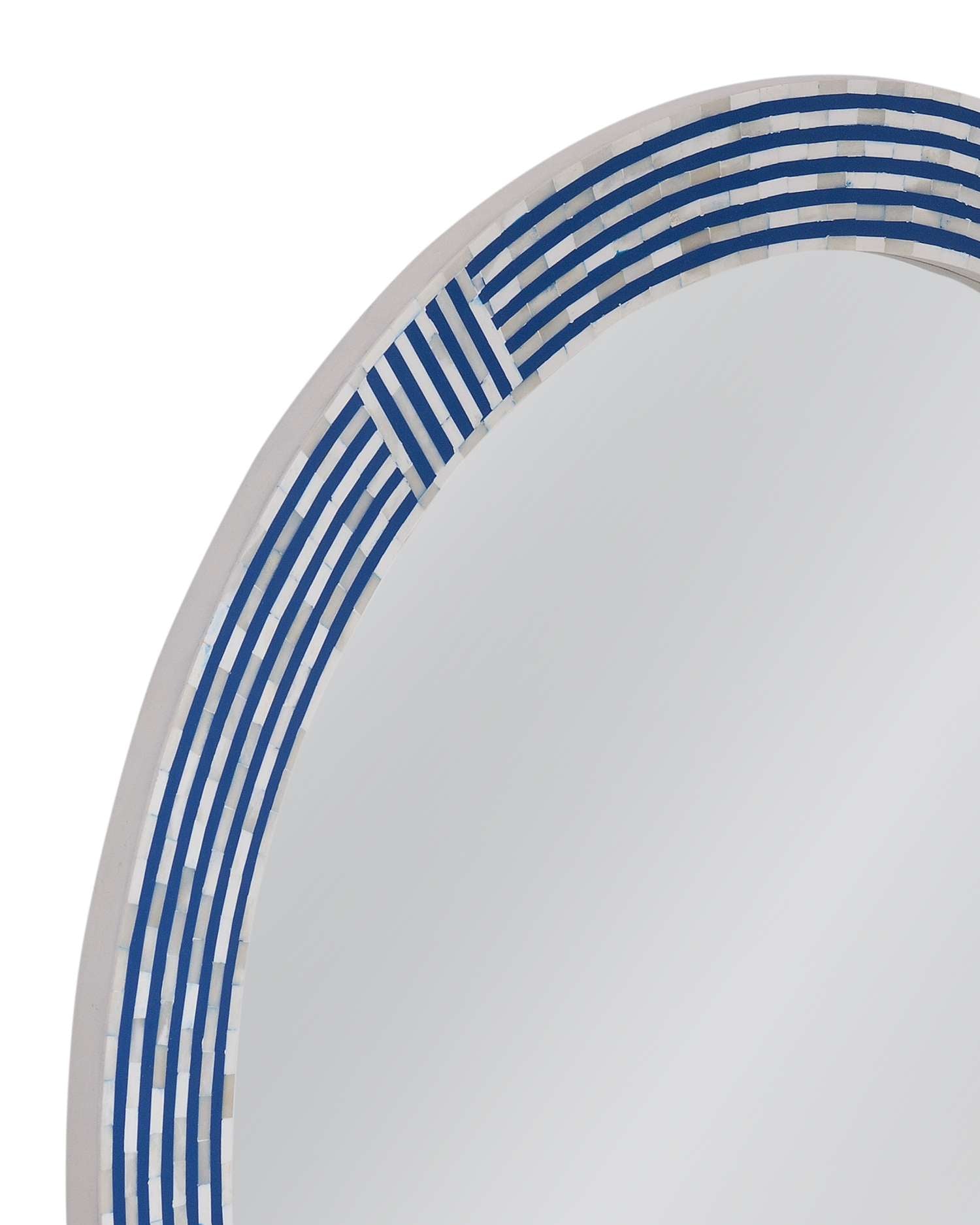 Blue Circle Wall Mirror - Detail