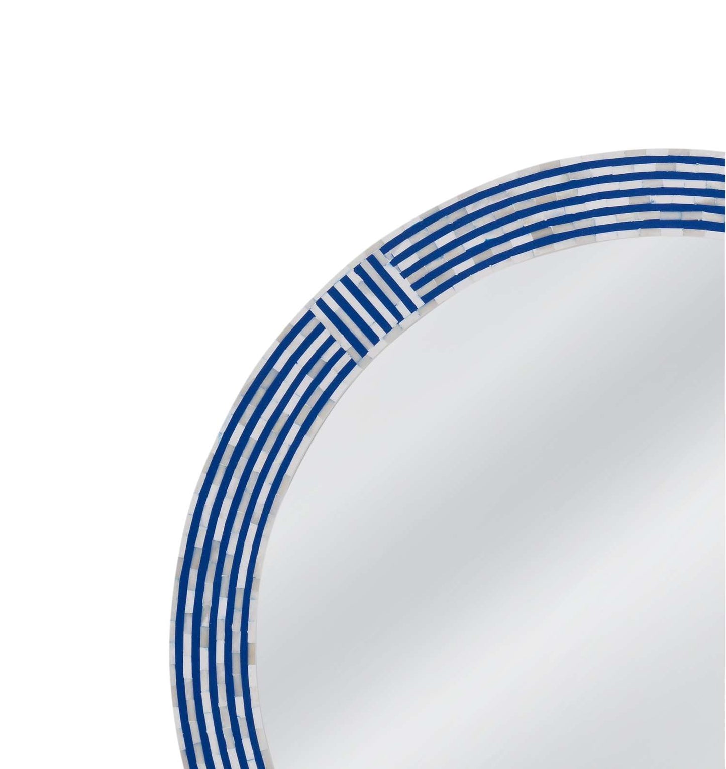 Blue Circle Wall Mirror - Additional