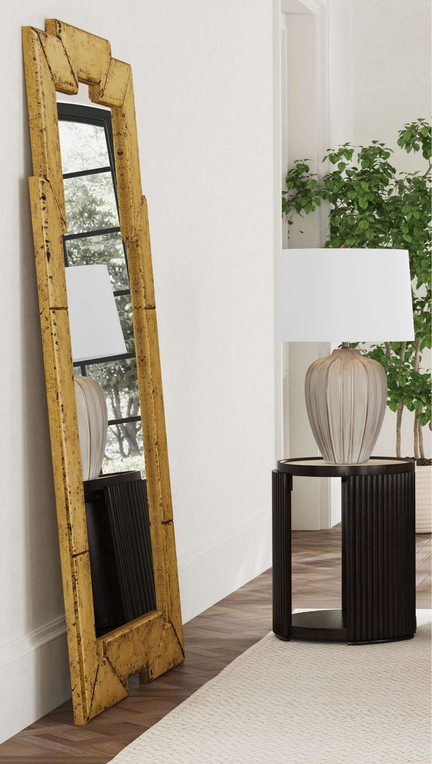 Metouro Floor Mirror - Room Scene
