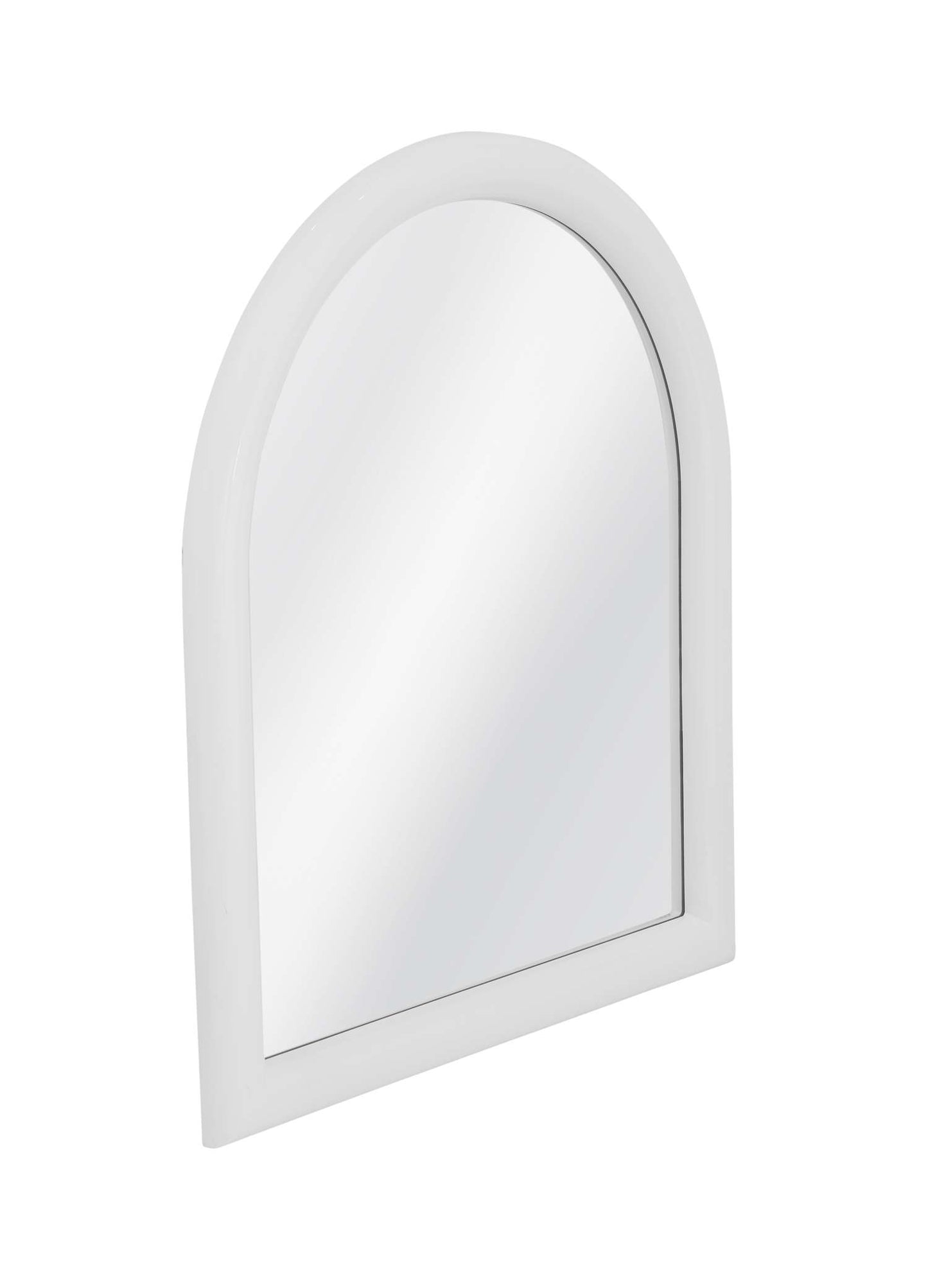 White Vega Wall Mirror - Angle