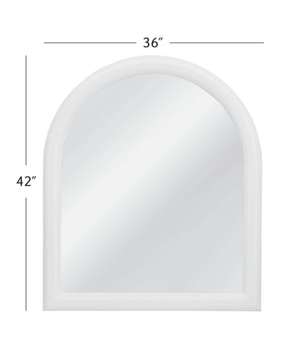 White Vega Wall Mirror - Dimensional
