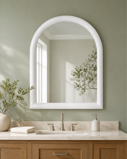 White Vega Wall Mirror - Main